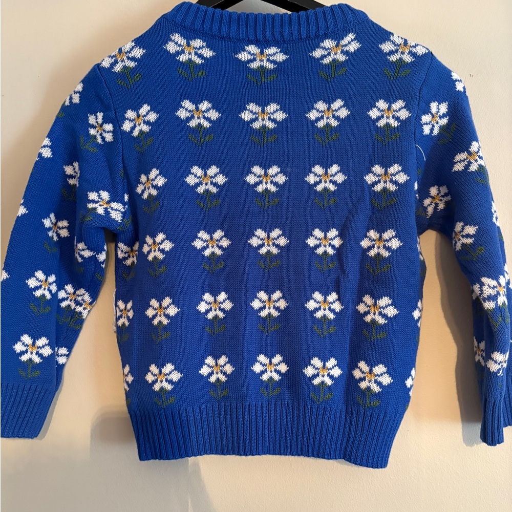 Emile et Ida Blue Floral Kids Sweater - Picture 7 of 7